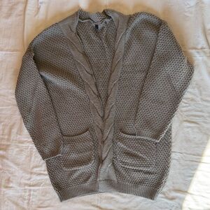 Gray Women's Cardigan Sweater